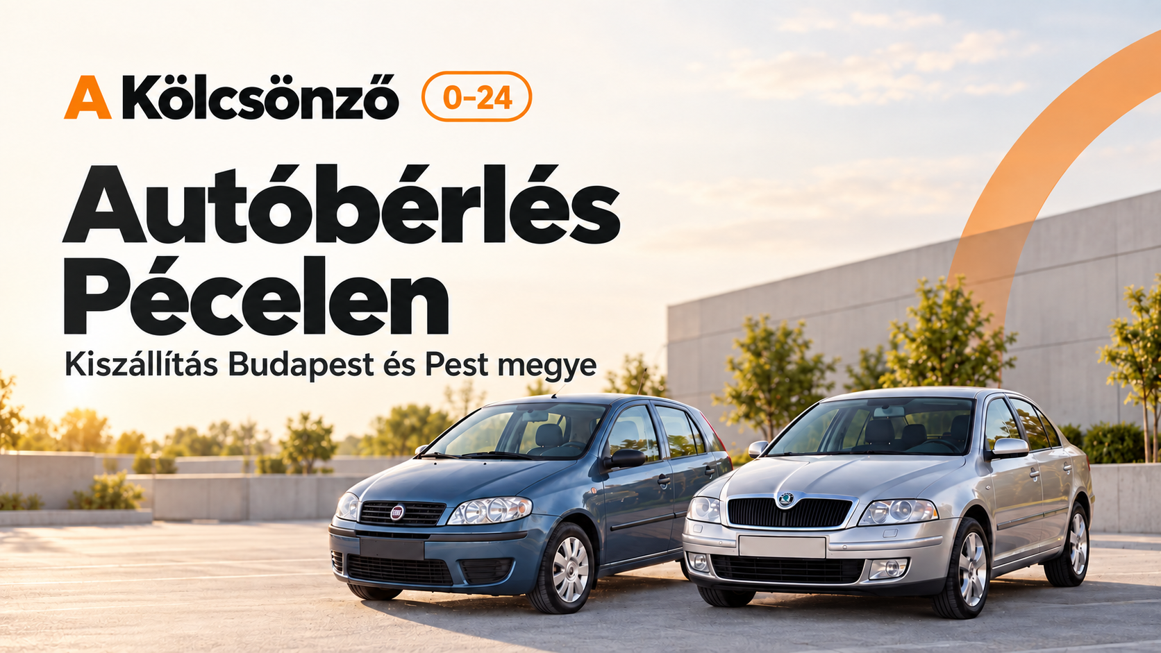 A Kölcsönző: 0–24 autóbérlés Pécelen, kiszállítással Budapest és Pest megyébe. Fiat Punto és Skoda Octavia.